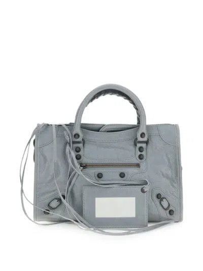 Balenciaga Small Le City Tote Bag In Blue