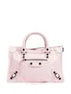 Balenciaga Small Le City Leather Satchel In 5723 Petal Pink