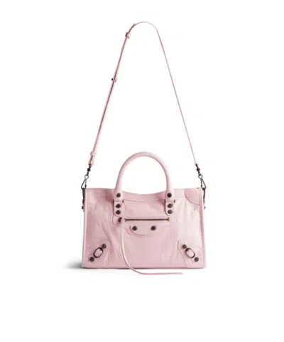 Balenciaga Small Le City Tote Bag In Pink