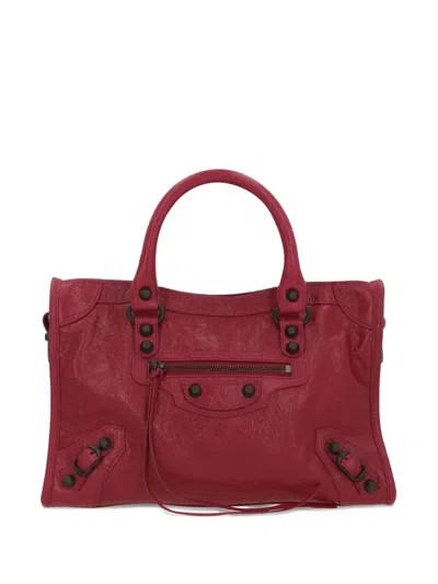 Balenciaga Small Le City Tote Bag In Red