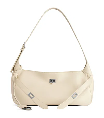 Balenciaga Small Bel Air Belted Leather Shoulder Bag In 9723 Soya