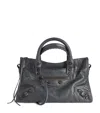 Balenciaga Small Leather Le City Top-handle Bag In Grey