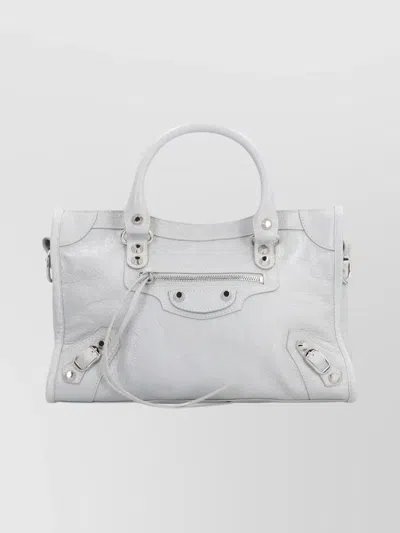 Balenciaga Small Leather Shoulder Bag Featuring Studs