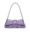 Balenciaga Lindsay Should Shoulder Bag In Viola Leather In Purple