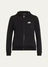 Balenciaga Logo Print Hoodie Sweatshirt Black In Noir