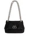 Balenciaga Small Monaco Shoulder Bag In Black