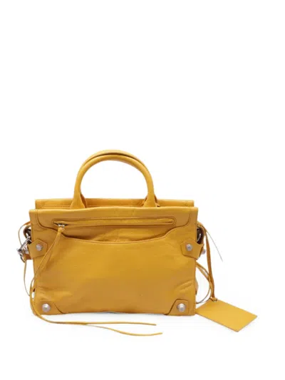 Pre-owned Balenciaga Small Mute City Tote Bag In Yellow