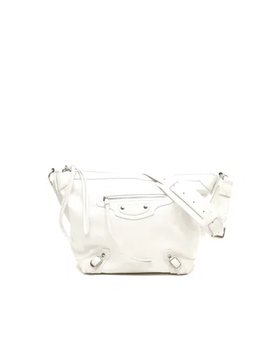 Balenciaga Small Neo Classic Hobo Bag In White