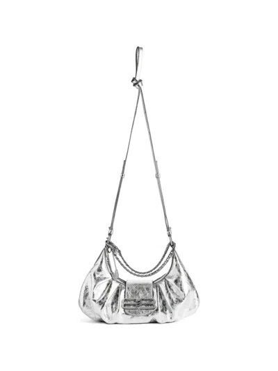 Balenciaga Small Pamela Shoulder Bag In Metallic