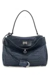 Balenciaga Women Air Force Blue Leather Small Rodeo Handbag In Blue