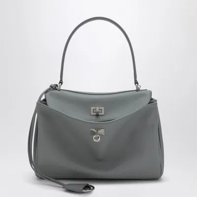 Balenciaga Small Rodeo Bag In Smooth Grey Calfskin In Gray