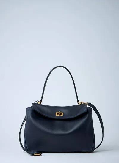 Balenciaga Small Rodeo Handbag In Blue
