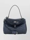Balenciaga Women Air Force Blue Leather Small Rodeo Handbag In Blue