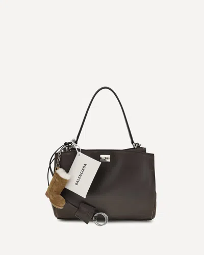 Balenciaga Small Rodeo Shoulder Bag In Brown