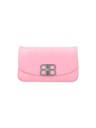 Balenciaga Small Shoulder Bag "flap Bb" In Pink