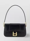 Balenciaga Small Hourglass Magnetic-closure Shoulder Bag In Black
