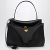 Balenciaga Rodeo Small Leather Top Handle Bag In Black