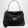 Balenciaga Smooth Black Calfskin Medium Rodeo Bag Women In Black