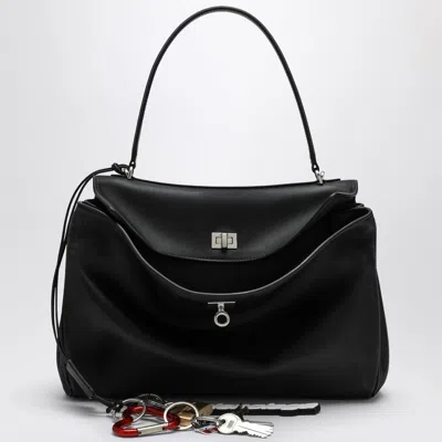 Balenciaga Smooth Black Calfskin Medium Rodeo Bag Women