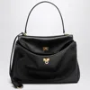 Balenciaga Rodeo Medium Smooth Leather Hand Bags In Black