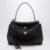 Balenciaga Rodeo Medium Smooth Leather Hand Bags In Black