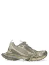Balenciaga Mesh Panel Low Top Sneakers In White