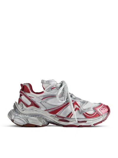 Balenciaga Runner 2.0 Size-detail Sneakers In Gray