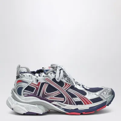 BALENCIAGA SNEAKER RUNNER SILVER/BLUE/RED