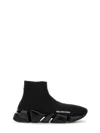 Balenciaga Sneakers Speed 2.0 In Maglia Riciclata Da Donna In Nero In Black