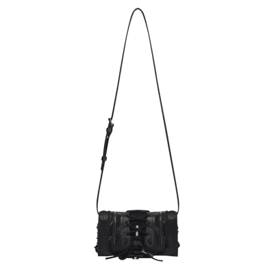 Pre-owned Balenciaga Sneakerhead Phone Holder Strap Bag In Black
