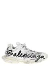 Balenciaga White Track Signature Sneakers