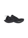 Balenciaga Black Mesh And Rubber Circuit Sneakers In Black