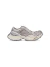 Balenciaga Multicolor Synthetic Leather And Mesh Stapler Sneakers