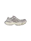 Balenciaga Multicolor Synthetic Leather And Mesh Stapler Sneakers In Neutral