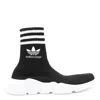 Balenciaga X Adidas Speed High-top Sneakers In Black