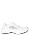 Balenciaga Men White Cowskin And Polyester Monday Shoe Sneakers