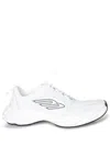 Balenciaga Men White Cowskin And Polyester Monday Shoe Sneakers