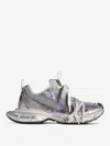 Balenciaga Multicolor Mesh And Rubber 3xl Sneakers In Gray