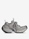 Balenciaga Men Cappuccino Mesh And Rubber 6xl Sneakers In Gray