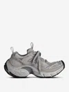 Balenciaga Men Cappuccino Mesh And Rubber 6xl Sneakers In Brown