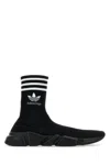 Balenciaga X Adidas Speed Sneakers In Black