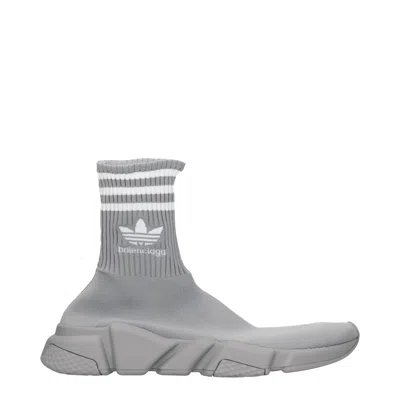 Balenciaga Sneakers Adidas Speed Men's Fabric Grey/white In Gray