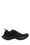 Balenciaga Black Mesh And Rubber Circuit Sneakers In Black