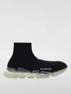 Balenciaga Women's Speed 2.0 Full Clear Sole Recycled Knit Sneaker In Black In Schwarz 1