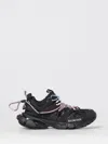 Balenciaga Black Mesh And Rubber Track Trail Laces Sneakers In Multi