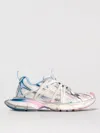 Balenciaga Chunky White Sneakers With Unique Lacing System In White