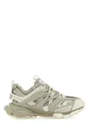 Balenciaga Two Tone Synthetic Leather And Fabric Sneakers In Beige