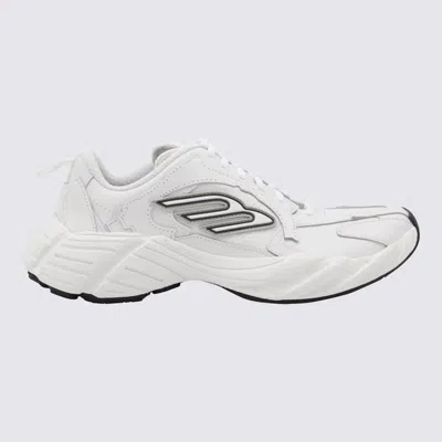 BALENCIAGA BALENCIAGA WHITE LEATHER MONDAY SNEAKERS