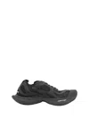 Balenciaga Black Mesh And Rubber Circuit Sneakers In Black