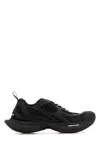 Balenciaga Black Mesh And Rubber Circuit Sneakers In Black